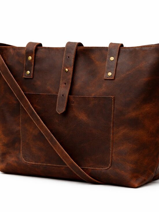 Artizanni Genuine Leather Women's Vintage Tote Bag Classic Bag Designer - Picture 14 of 14